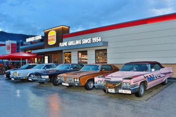 US-Car Treffen bei Burger King