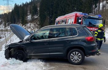 Kollision zwischen zwei Pkw