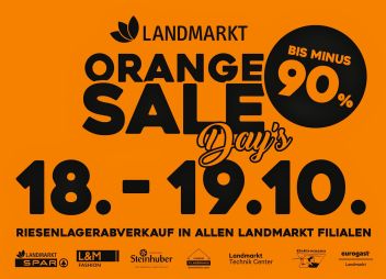 Orange Sale Days bis zu 90% Rabatt