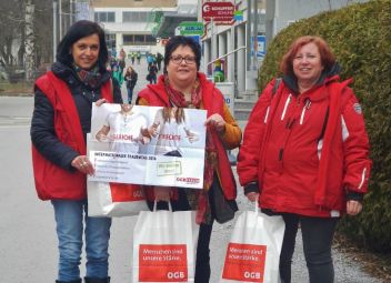 Margit Zauner, Ingrid Rieder und Antonia Baumann