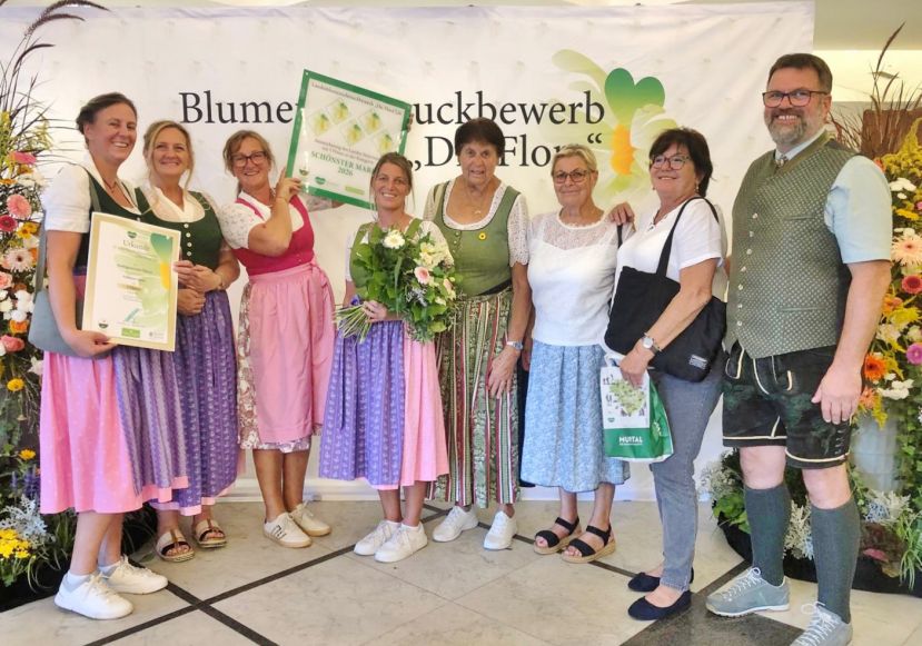 Ein ganzer Markt blüht vor Freude