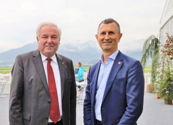 Landeshauptmann Hermann Schützenhöfer und Verteidigungsminister Thomas Starlinger