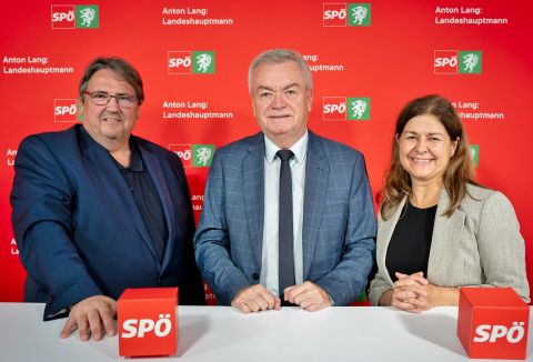 Josef Muchitsch, Anton Lang und Doris Kampus