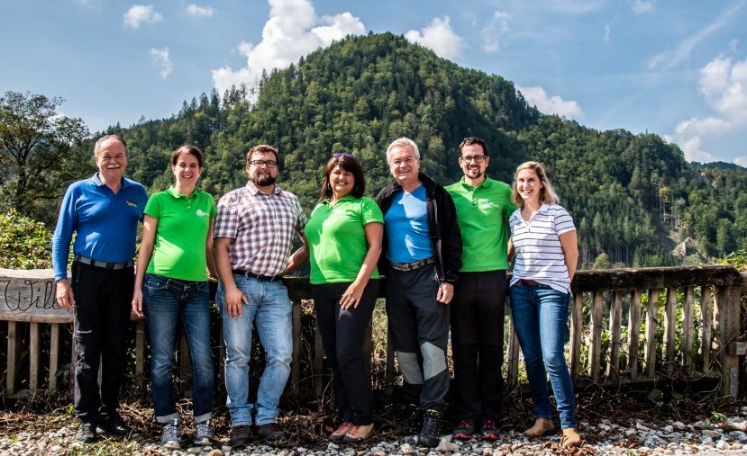 Natur- und Geopark Team mit Landesrat Anton Lang