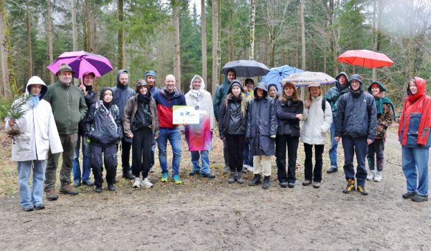 Waldexkursion mit den Studierenden