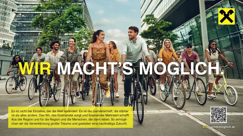 Die Raiffeisenbank bedankt sich regional