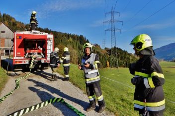Abschlussübung aller Feuerwehren in Trieben