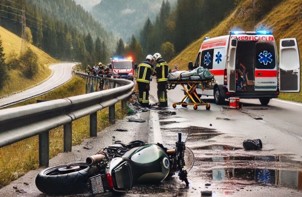 59-Jähriger mit Motorrad schwer verletzt