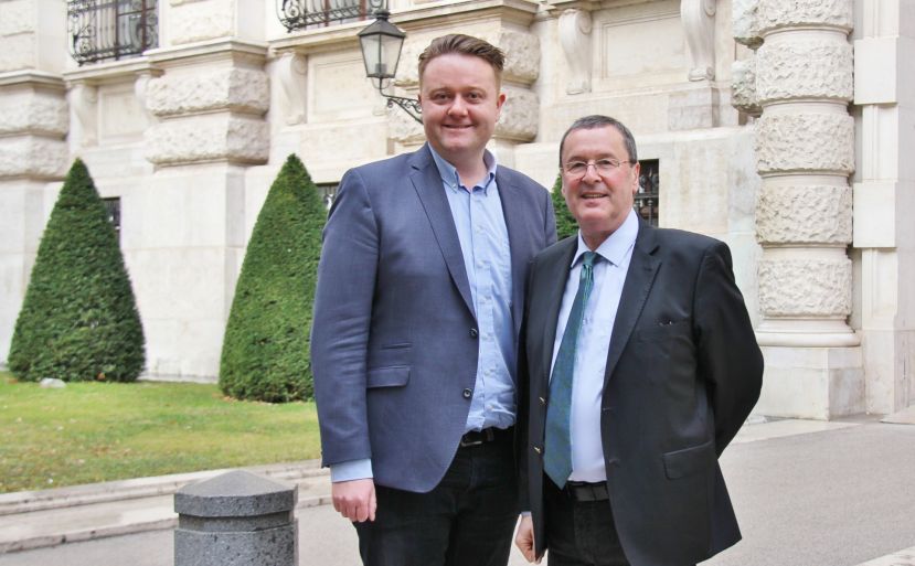 NAbg. Mario Lindner und Bezirkshauptmann Josef Dick