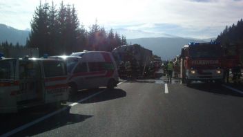 Tödlicher LKW Unfall auf A9