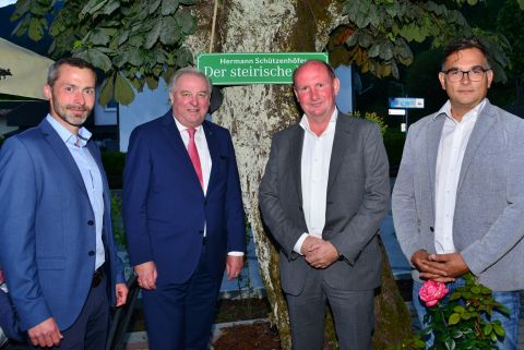 BM. Christian Haider, LH. Hermann Schützenhöfer, BM. Hannes Mitterhauser und BM. Alfred Bernhard