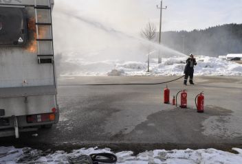 Wohnmobilbrand in Bad Mitterndorf