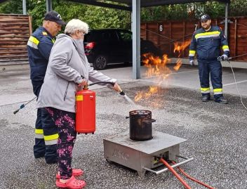 Brandbekämpfung in der Entstehung