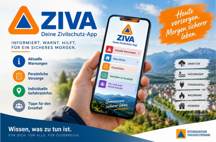 ZIVA bringt Zivilschutz direkt aufs Handy
