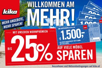 Mehr Angebote, mehr Sparen bei kika