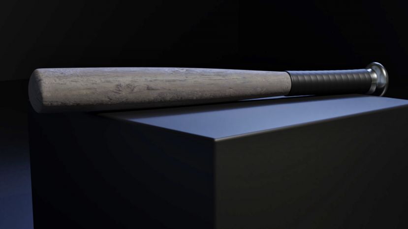 Mit Gaspistole und Baseballschläger