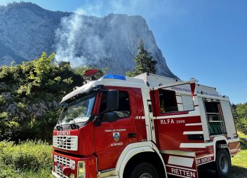 Rasches Handeln verhinderte Waldbrand
