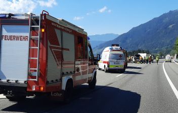 Verkehrsunfall auf der Autobahn