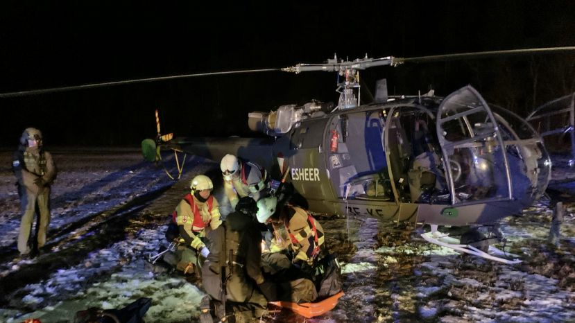 Hubschrauberabsturz in Pürgg - Trautenfels