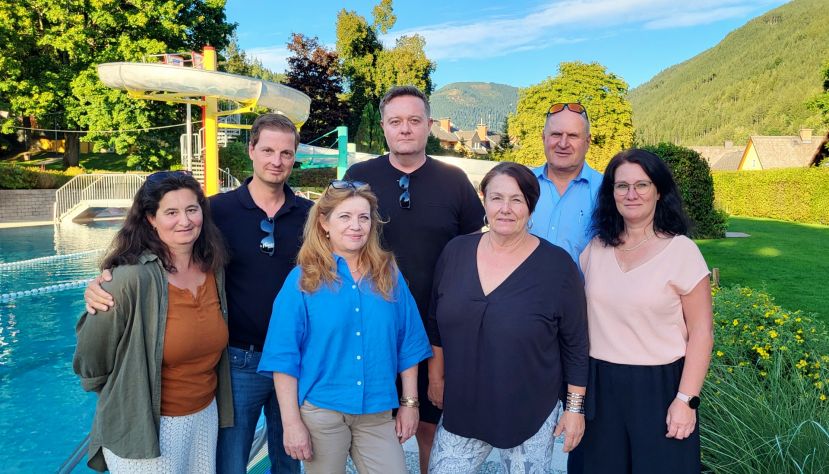 VzBgmin Alexandra Rauch Gröbming, Bgm. Thomas Reingruber Gröbming, Bgmin Andrea Heinrich Liezen, NAbg.Mario Lindner Regionalvorsitzender SPÖ Liezen, Bgmin Andrea Freisinger Selzthal, Bgm Reinhard Metschitzer Ardning und VzBgmin Angelika Enhuber Ardning