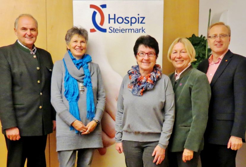 Mag. Josef Pitzer, Henriette Fetz, Heidi Stockinger, Herta Weber und Johannes Pauritsch