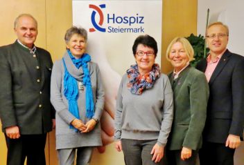 Mag. Josef Pitzer, Henriette Fetz, Heidi Stockinger, Herta Weber und Johannes Pauritsch