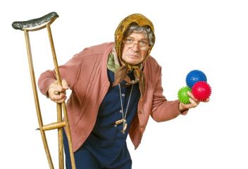 Die Oma ist auf Ärger Therapie