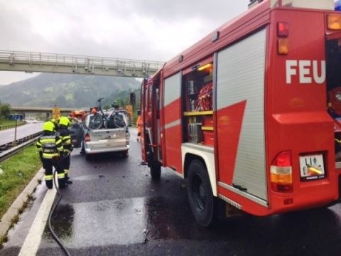Verkehrsunfall auf der A9