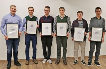 Damjan Boskovic, Jakob Greimel, Mario Briendl, Andreas Sölkner, Nico Winter und Bastian Dürnberger