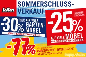 Sensationelle Angebote bei kika