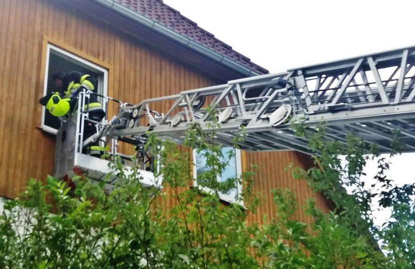 Türöffnung der Feuerwehr Trieben