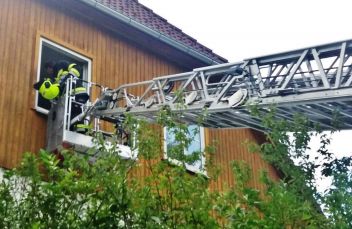 Türöffnung der Feuerwehr Trieben