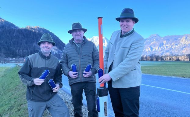 Projektkoordinator Christian Hollinger, Obmann Josef Greimel und Bgm. Thomas Klingler