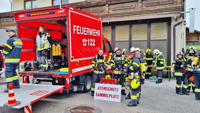 Abschnittsübung der Feuerwehr