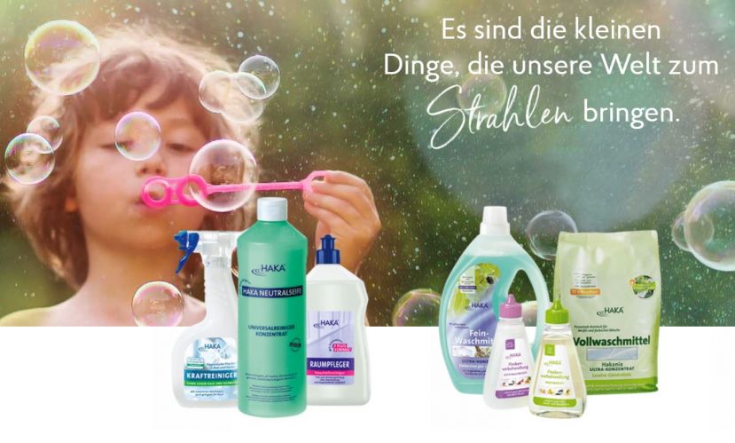 Waschen und Pflegen mit Haka