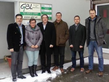 LAbg. Ewald Persch, Elfriede Aster, Walerich Berger, LAbg. DI Odo Wöhry, Mario Brandmüller und Otto Schachner.