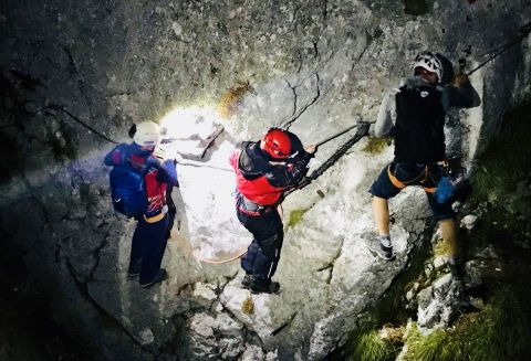 Bergrettung auf dem Hochtausing