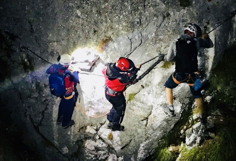 Bergrettung auf dem Hochtausing