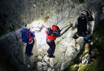 Bergrettung auf dem Hochtausing