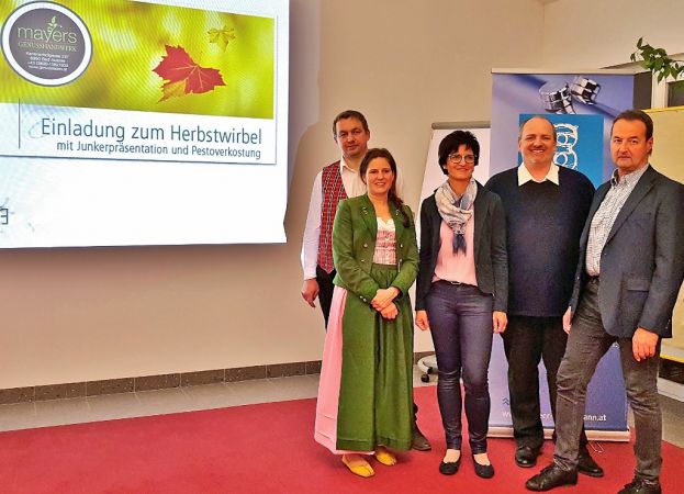 Manfred und Christina Mayer, Johanna Köberl, Chlodwig Haslebner und Günter Erhart.