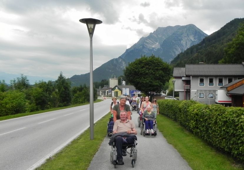 Wallfahrt mit dem Rollstuhl