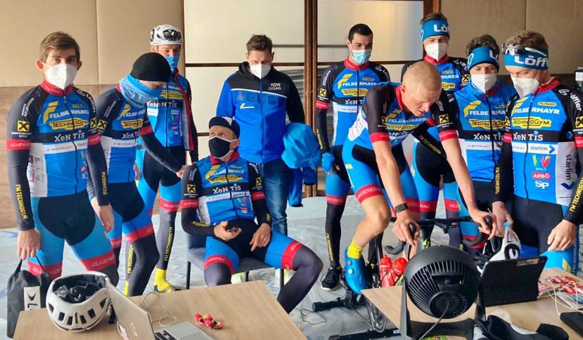 Moran Vermeulen schaffte heute angefeuert von seinen Teamkollegen den 2. Platz bei der eCycling Liga Austria