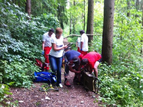 Rettungsaktion nach schwerem Reitunfall