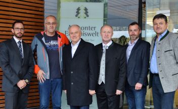 Ing. Harald Cimzar, BSc, Gerhard Eckhart, LR ÖR Johann Seitinger, Dr. Johann Pichler, MBA, Christian Haider und Harald Nachbagauer