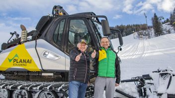 Die Vorbereitungen für das diesjährige Nightrace laufen auf Hochtouren (im Bild links Mag. Hans Grogl, rechts Dir. Georg Bliem).