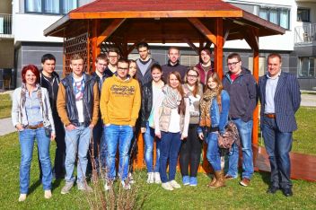 Der IT Zweig der BHAK Liezen beim Kick-Off Meeting im Seniorenzentrum