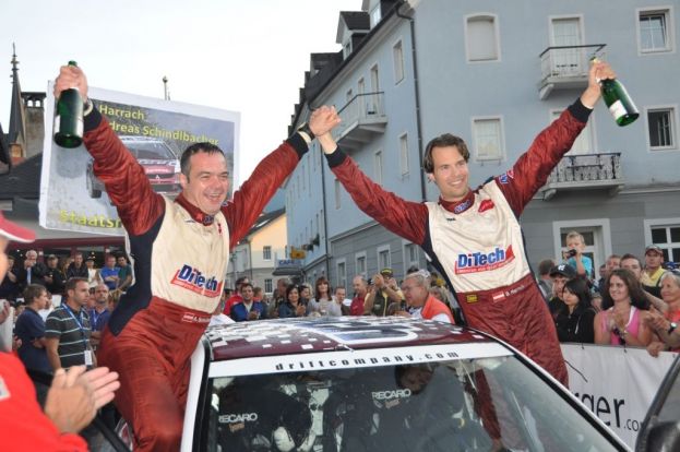 Der Rottenmanner Co-Pilot Andreas Schindlbacher dirigierte seinen Piloten Beppo Harrach zu einem Start – Ziel Sieg