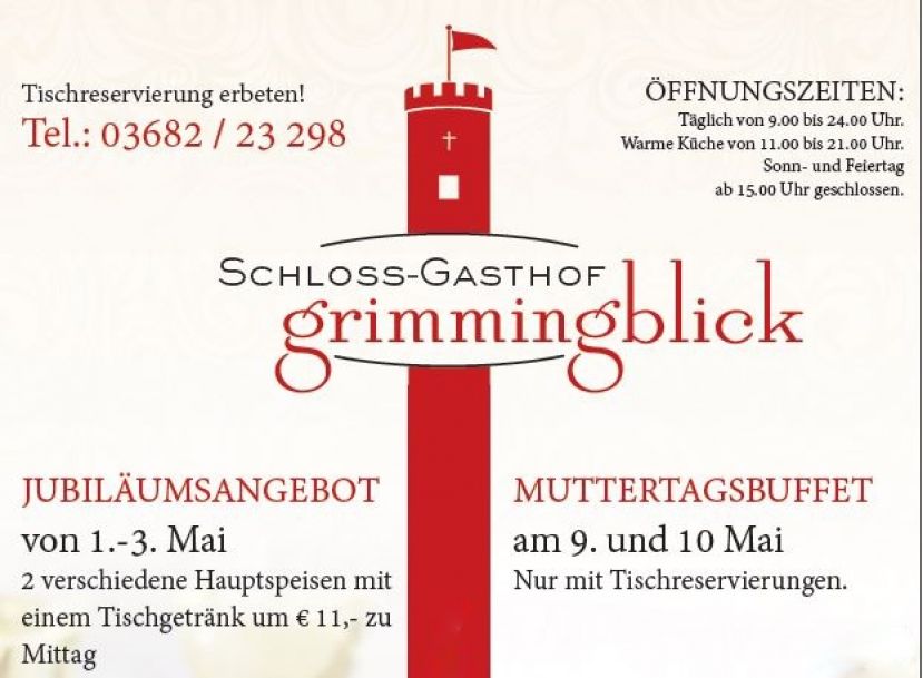 Schöner Muttertag im Schloss Gasthof