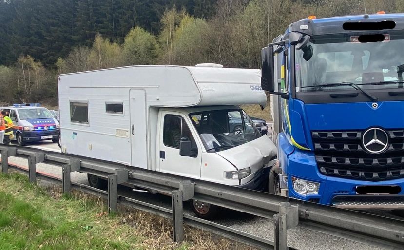 Verkehrsunfall auf der Autobahn