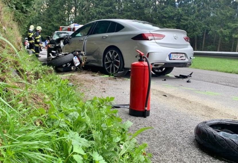 Motorradunfall in Stein an der Enns